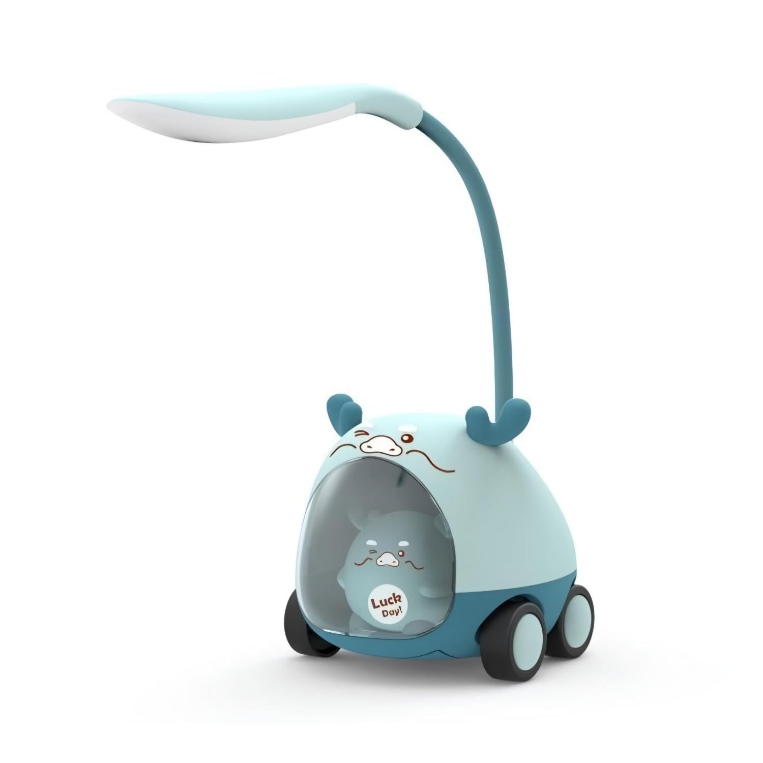 MENOVAS Desk Lamp with Pencil Sharpener, Pen & Phone Holder, Small Table LED Lamp for Study Desk Adjustable, Reading Light for Table for Study Room Rechargeable (1Pcs, Multi-Color)-image-35