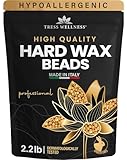 Tress Wellness Wax Beads - Dermatologically Tested - At-Home Kit for Bikini, Brazilian & Full Body - Unscented 2.2 lbs