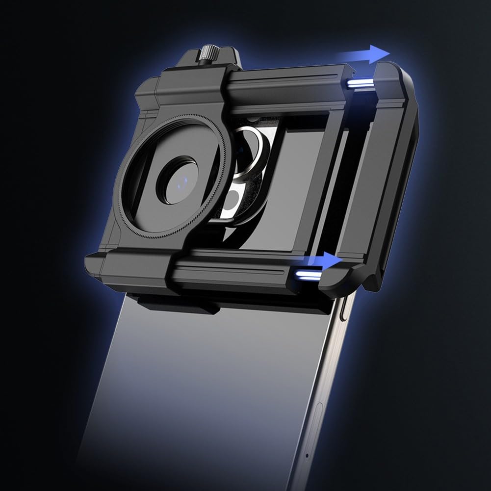 FACAIIO Obiettivo macro a livello DSLR con ampia apertura F105, zoom 15-45 mm e ingrandimento 10-20x, smartphone al 99%