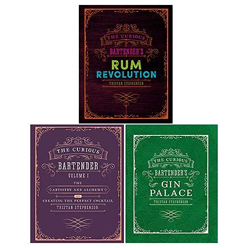 Tristan Stephenson 3 Books Collection Set (The Curious Bartender's Gin Palace, Artistry and Alchemy, Rum Revolution)