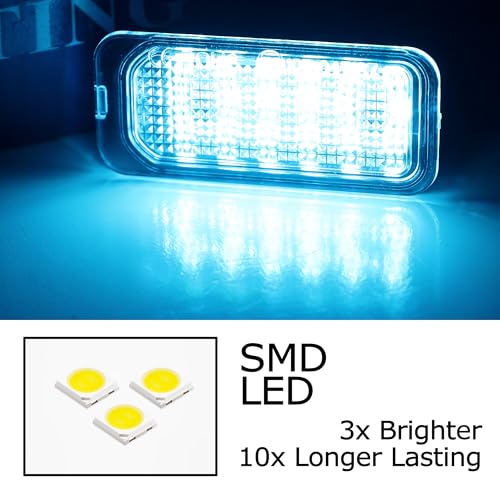 Kit completo de luz LED para matrícula color azul hielo miniatura 2
