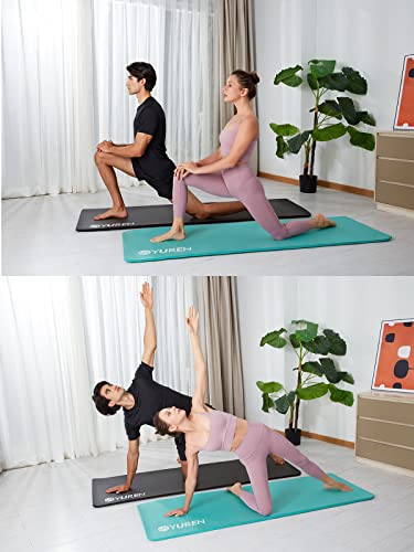 Yuren Yoga Mat 1/2-Inch Extra Thick Exercise Mats Non Slip Workout Mat For Home Gym, With Carrying Strap (Purple-72" X 24") #TOP7