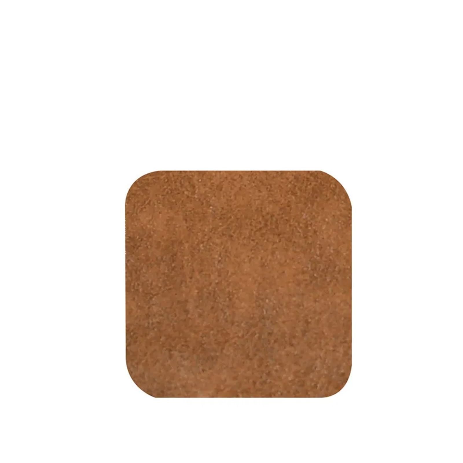 Classic Leather Coaster Nordic Style INS Leather Tea Coaster Hotel Furniture Irregular Waterproof Insulation Pad (Color : B Dark brown, Size : 1 x Coaster)