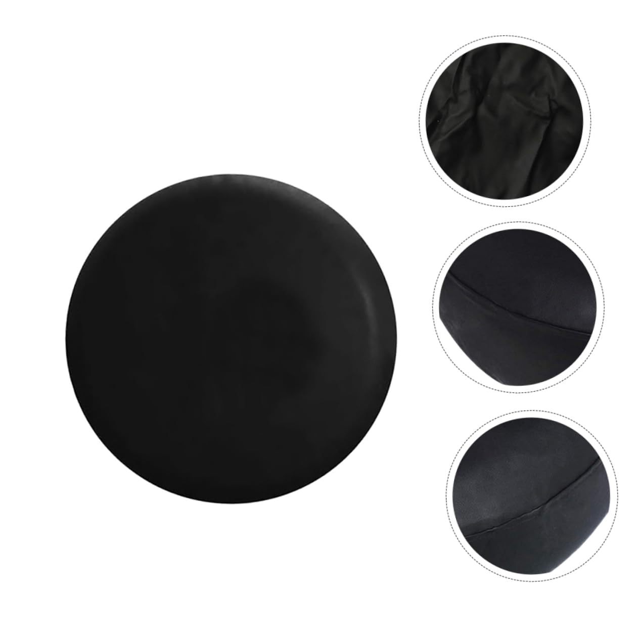 Cubierta de Neumático de Repuesto 2 Piezas PVC Negro para Remolque