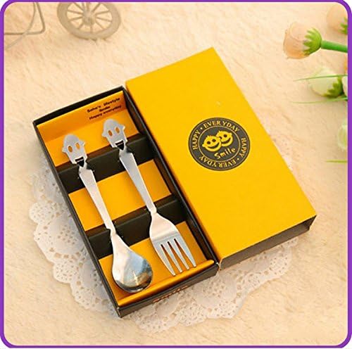2 Pcs Vintage Stainless Steel Flatware gift box
