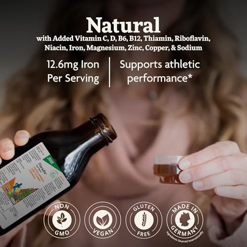 Floradix Iron Sport Liquid Mineral & Vitamin Formula, Vegan, 8.5 fl oz - Image 3
