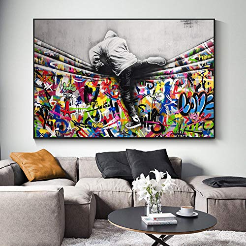 Peinture affiches et impression cuadros de graffiti sans cadre 60x90