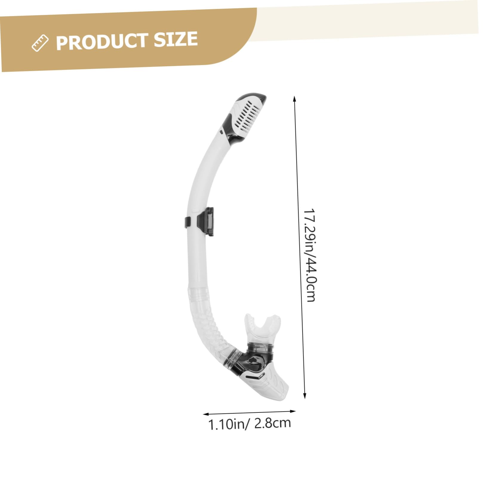 BESPORTBLE Professional Snorkeling Gear All Silicone Travel Set Underwater Breathing Device