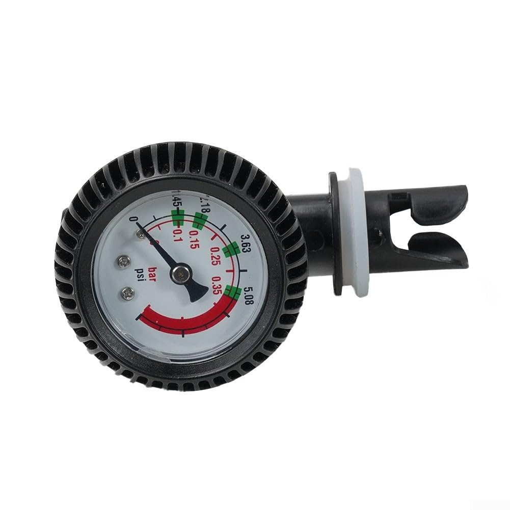 Manomètre de valve d'air pour bateau, kayak, baromètre, affichage numérique clair, protection blindée en caoutchouc, pour bateau gonflable kayak