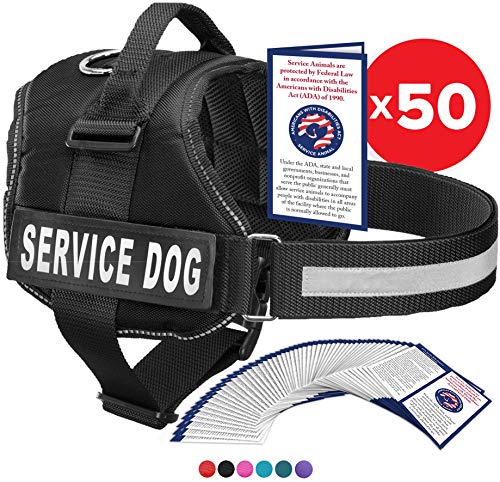 Industrial-Puppy-Service-Dog-Vest-with-Hook-and-Loop-Straps-and-Handle-Harness-is-Available-in-8-Sizes-from-XXXS-to-XXL-Service-Dog-Harness-Features-Reflective-Patch-and-Comfortable-Mesh-Design