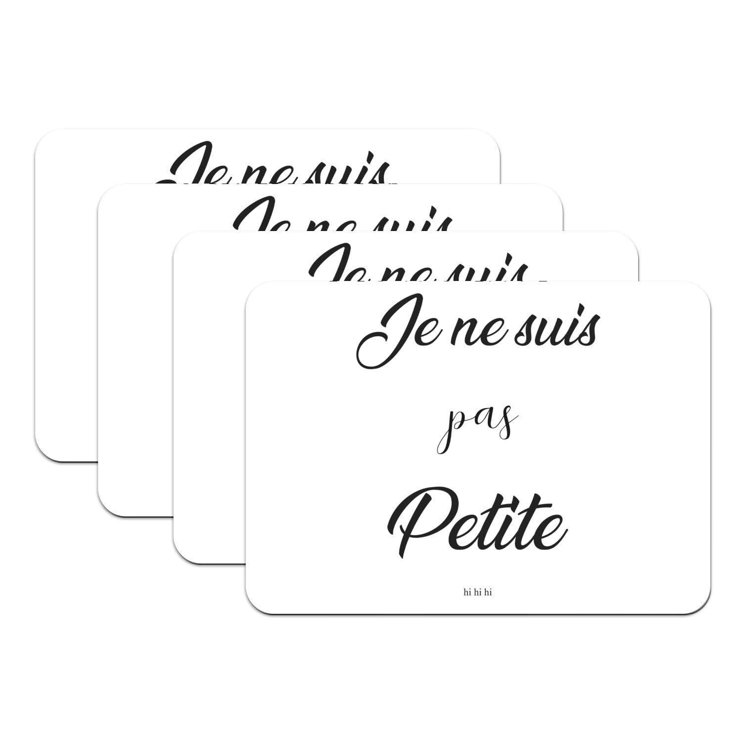 Sets de table dessous en caoutchouc finis les glissades et les taches