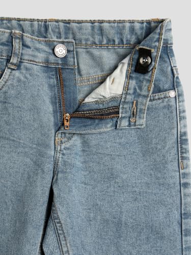 Image of Urbano Juniors Boy's Straight Fit Washed Denim Jeans Stretchable