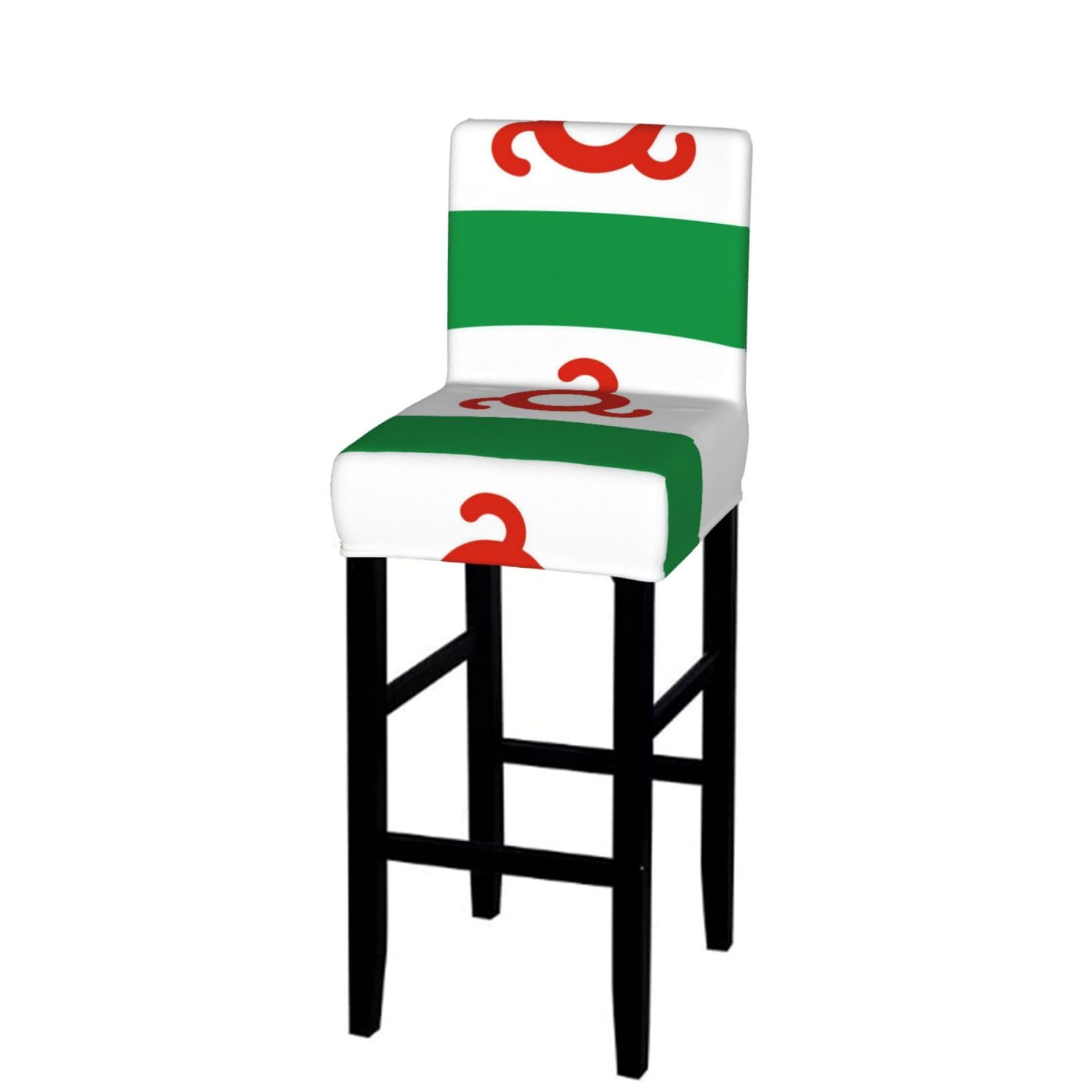 Flag of Ingushetia Bar Stool Cover-Stretchy Chair Slipcover for Kitchen