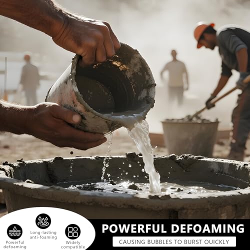 Concrete Defoamer - 1 Pound | Heavy-Duty Anti-Foaming Agent for Cement, Mortar & Grout | Improves Mixing, Pumping & Surface Finish | Works in Hot/Cold Weather (Clear, 1 Pound) - Image 5