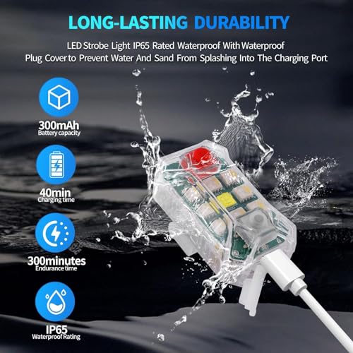 Luz estroboscópica dron impermeable anticolisión recargable para Mini 4 Pro 4