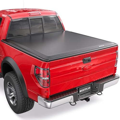 MOSTPLUS 8FT Roll-Up Soft Vinyl Truck Bed Tonneau Cover Compatible with 1999-2026 Ford F250/F350 F-250/F-350 Super Duty Styleside Bed 96inch
