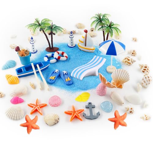 29 Stück Strand Mikrolandschaft, Miniatur Deko Sommerdeko,Miniatur Garten mit Mini Sonnenschirm Liegestuhl Strandkorb Muscheln Palme Deko,Zen Garten Dekoration für DIY,Garten,Puppenzubehör 29 Stück Strand Mikrolandschaft, Miniatur Deko Sommerdeko,Miniatur Garten mit Mini Sonnenschirm Liegestuhl Strandkorb Muscheln Palme Deko,Zen Garten Dekoration für DIY,Garten,Puppenzubehör