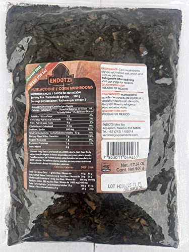 Endotzi | Huitlacoche - Corn Mushrooms Authentic Product of Mexico | 17oz