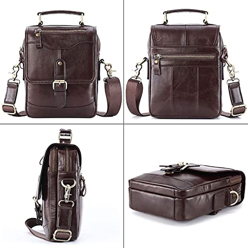 Waterproof Leather Briefcase - Laptop Tote Messenger Bag, Large Capacity Work Bag for Office Business3