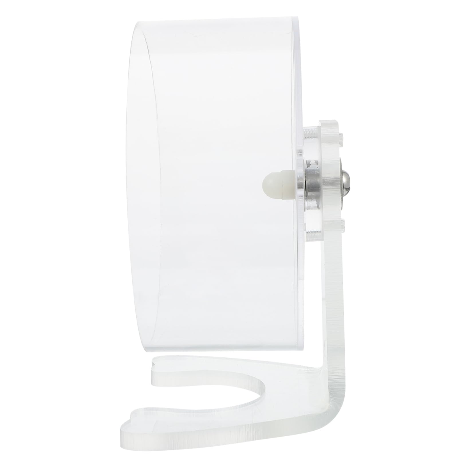 ifundom 1Pc Transparent Silent Hamster Exercise Wheel Small Running Machine for Gerbils and Squirrels Durable Plaything for Healthy Pet Activity