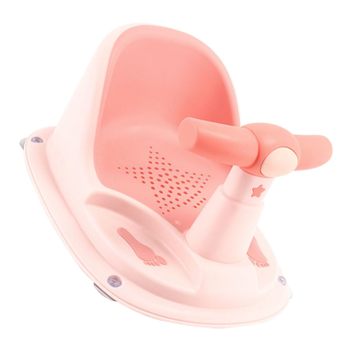 Healvian Babybadewannensitz für 6-12 Monate Babys mit Rutschfestem Design und Ergonomischer Form aus Pp und Tpe für Sicheres Baden zu Hause im Apartment