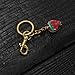 QWQJ Strawberry Key Chain Lovely Bag Charm Keychain Pendant Fashion Accessory Car Key Pendant Fruit Ornament For Children