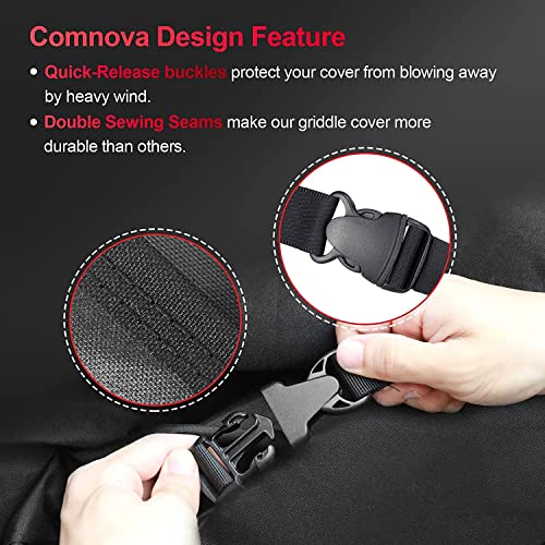 Comnova Griddle Cover For Blackstone Griddle 36 Inch - 600D Flat Top Grill Cover For Blackstone 4 Burner Griddle Heavy Duty & Waterproof, Outdoor 36" Griddle Cover For Blackstone 1554, 1825 And More #TOP6