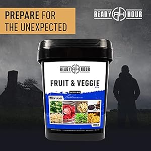   Ready-Hour-Fruit-Veggie-Mix-Real-Non-Perishable-Freeze-Dried-Food-30-Year-Shelf-Life-Portable-Emergency-and-Adventure-Food-Supply-Durable-Flood-Safe-Container-56-Servings