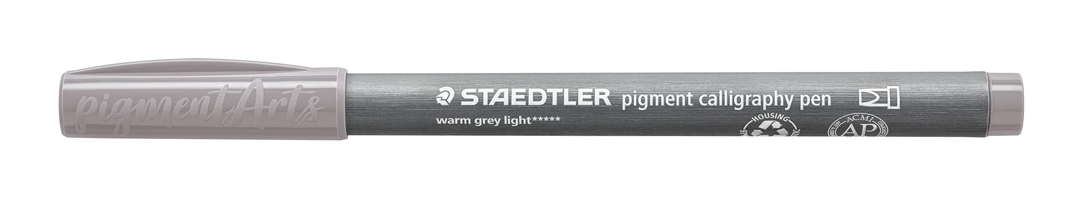 STAEDTLER 375-840 Pigment Arts Calligraphy Pen - Warm Grey Light (Box of 10), standard - Image 2