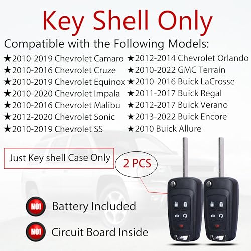 Coque de clé Chevrolet et GMC usée ? Solution de rechange