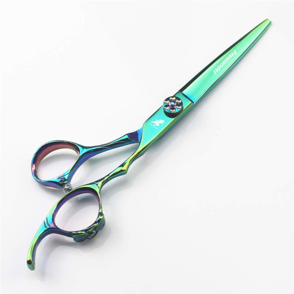 Professional 6.0 Inch Hair Cutting Scissors Set - Stainless Steel Shears with Adjustable Screw for Salon & Home Use