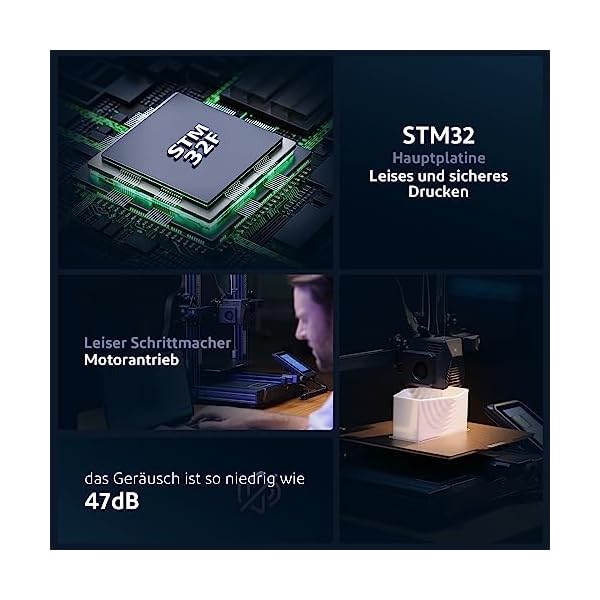ELEGOO Neptune 3 Pro FDM Imprimante 3D avec mise à niveau automatique du lit, extrudeuse directe à double engrenage, double vis-mère, écran capacitif amovible, grand format d'impression (225 x 225 x – Image 4