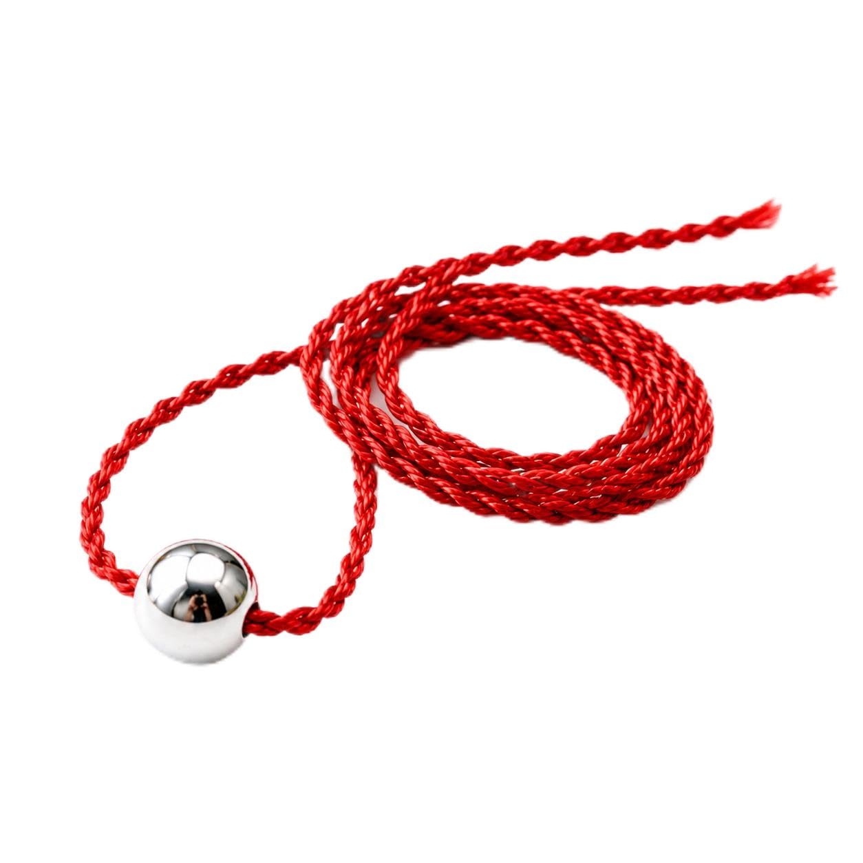 Adjustable Red String Bracelet with Stainless Steel Bead for Men & Women | Lucky Protection Thread Bracelet | Handmade Braided Cord | Unisex Minimalist Wristband | Friendship Gift-image-32