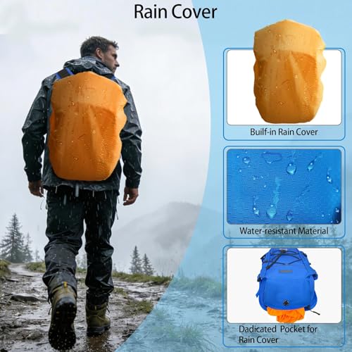 Image of WOLT Hydration Backpack 18L Hiking Water Backpack with 2L Water Bladder for Men Women, Hydration Pack for Running Cycling Biking and Climbing