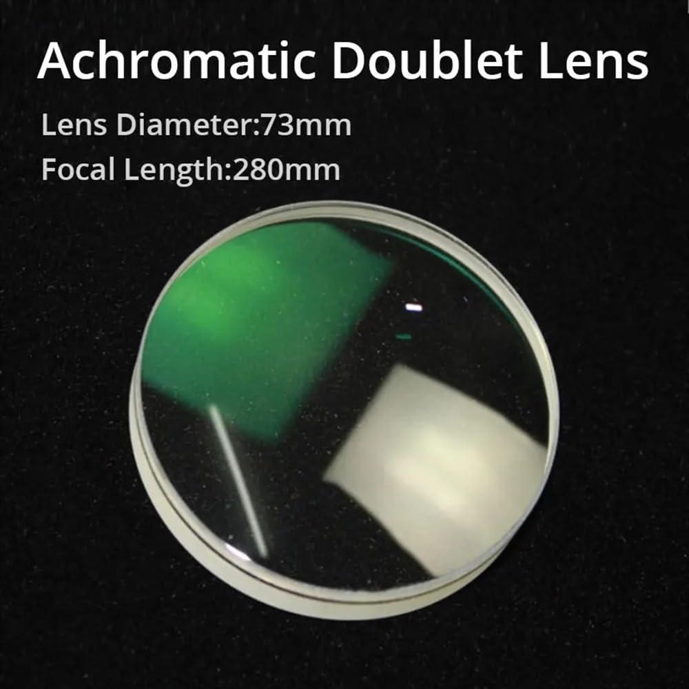 Akcesoria do mikroskopu laboratoryjnego Akromatyczny podwójny obiektyw ze szkła optycznego 73 mm Długość ogniskowa 280 mm 316 mm DIY akcesoria do teleskopu astronomicznego (280 mm)