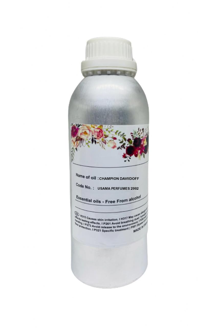 Champion Daviidoff Concentrated Perfume oil I Aromatics Smells Long Lasting Perfume oil I Toppest Quality Fresh Perfume oil 1000 ml Perfume oil by Usama Perfume I Al Hafiz Oud