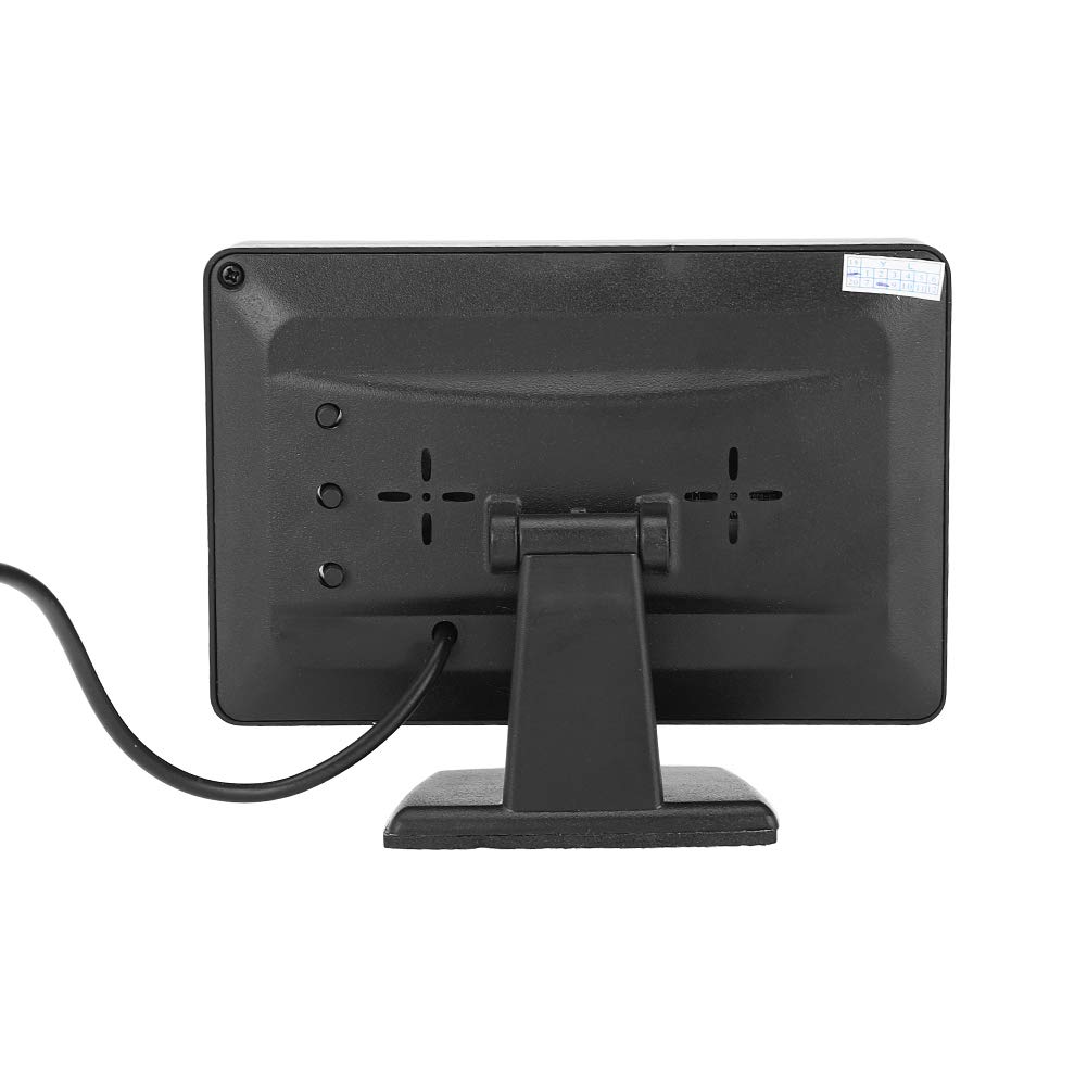 Moniteur LCD de voiture DC 9V-35V 3W 4.3in Ultra-mince 2 voies entrée AV moniteur de voiture écran LCD pour caméra de recul