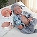 WOOROY Realistic Reborn Baby Dolls - 18 Inch Full Vinyl Body Lifelike Reborn Boy Doll Poseable Real Life Newborn Sleeping Silicone Baby Dolls Gift Toys with Accessories for Kids Age 3+