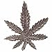 Produktbild Hanfblatt sehr groß Marihuana Silber .925 Kette Anhänger Damen und Herren