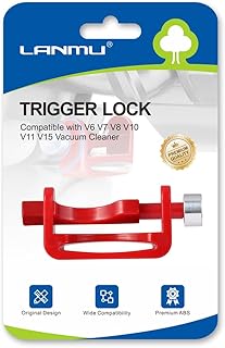 LANMU Trigger Lock Compatible with Dyson V6 V7 V8 V10 V11 V15 Detect Absolute Animal Motorhead Vacuum Cleaner, Power Button Attachments, Free Your Finger (Not for Outsize)