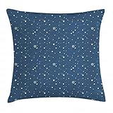 Fundas De Cojín 45X45cm Espacio con Cuerpos Celestes Y Garabatos De Estrellas Fugaces Cojin Fundas Modernas Throw Pillow Case para Cama, Sofá, Hogar