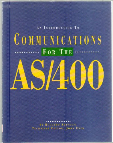An Introduction to Communications for the As/400: Adinolfi, Ruggero ...