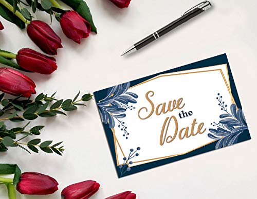 Image of Stonehouse Collection | 40 Fancy and Formal Save The Date Postcards | Wedding, Baby Shower, Birthdays, Celebration Announcements | Great For Any Occasion | 4 inch x 6 inch Postcards - Made in the USA