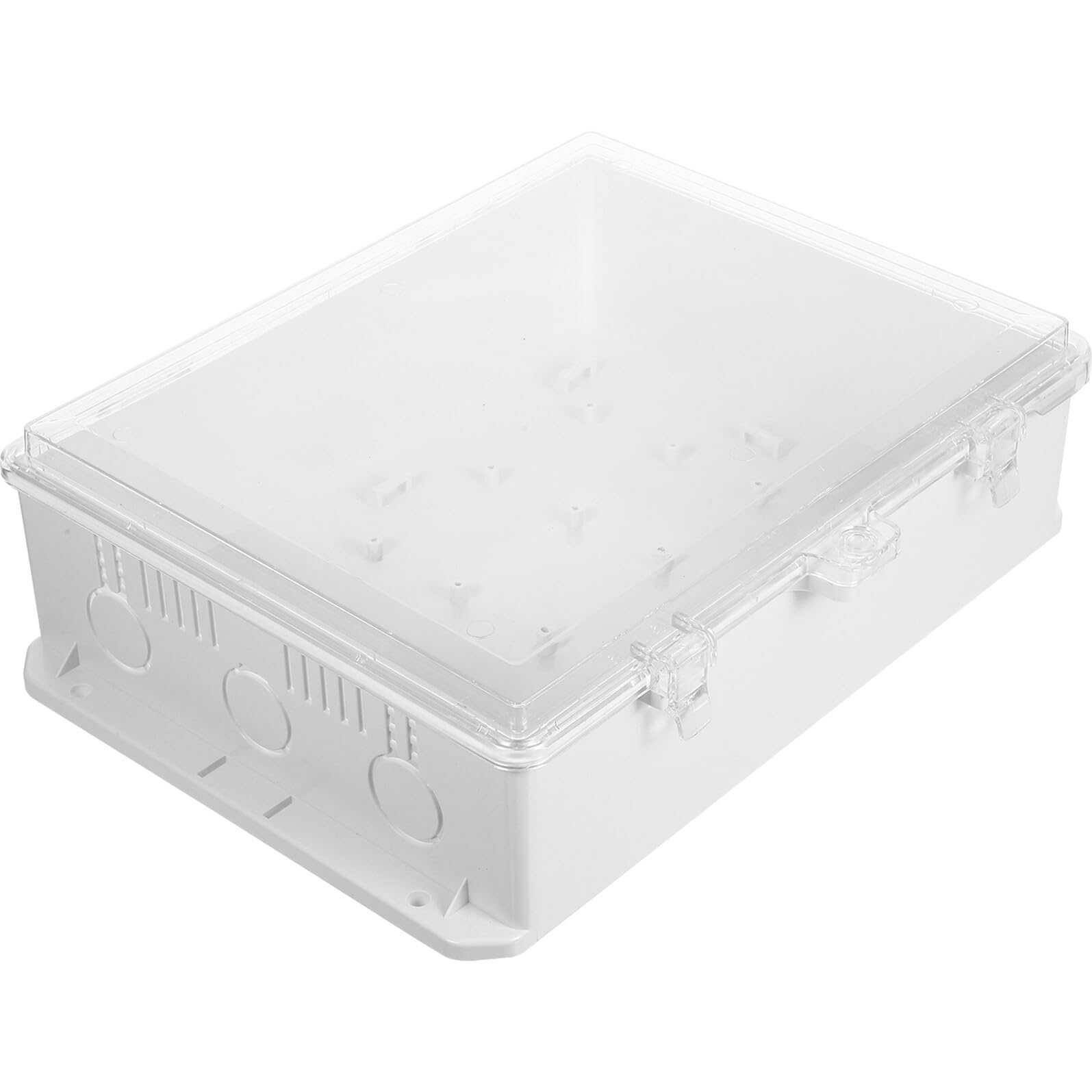 Elektrobox aus Kunststoff mit Transparentem Deckel Wetterfestes Gehäuse für Außenbereich Kompatibel mit Luftstromschaltern für Elektroinstallationen