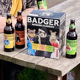 Badger Beers Modern Classics Mixed Beer Multipack | Golden Ale, Amber Ale & Pale Ale | Ale gift set of 6 x 500ml beer bottles Badger Beers Modern Classics Mixed Beer Multipack | Golden Ale, Amber Ale & Pale Ale | Ale gift set of 6 x 500ml beer bottles – Badger