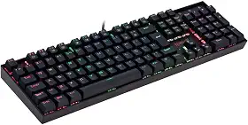 Redragon, Teclado Mecânico Gamer Mitra RGB (Switch Outemu Blue) - Preto