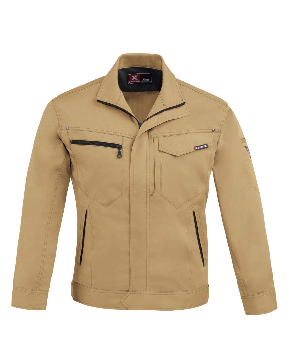Amazon.co.jp: ジーベック(Xebec) 長袖ブルゾン キャメル SS 1634-81
