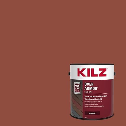 KILZ Over Armor Smooth Solid Coating Resurfacer for Wood, Composite