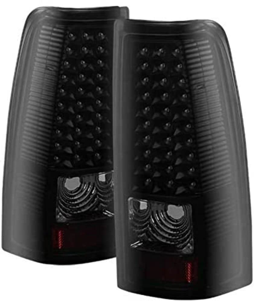 Xtune ALT-ON-CS03-LED-BSM Tail Light (Chevy Silverado 1500/25003500 03-06 (Does Not Fit Stepside) LED s - Black Smoke)