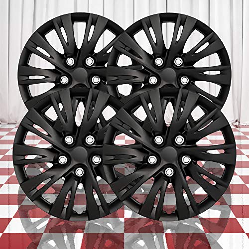 Brighter Design Set of 4 Gloss Black 10 Split Spoke 16